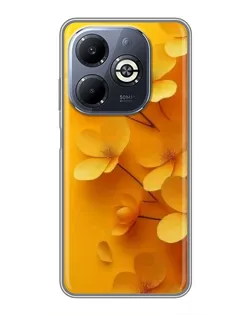 Чохол для Infinix Smart 8 Plus з картинкою «Золоті пелюстки»