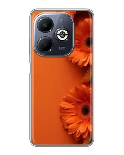 Чохол для Infinix Smart 8 Plus з картинкою «Помаранчеві гербери»
