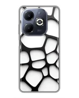 Чохол для Infinix Smart 8 Plus з картинкою «Біла об'ємна сітка» Чохол для Infinix Smart 8 Plus з картинкою «Біла об'ємна сітка»