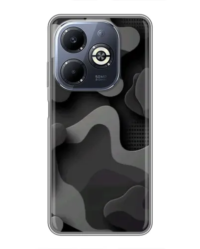 Чехол для Infinix Smart 8 Plus с картинкой «Темный абстрактный камуфляж»