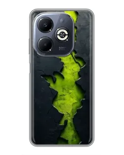 Чохол для Infinix Smart 8 Plus з картинкою «Салатовий розлом скелі»