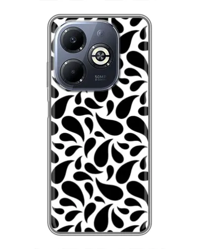 Чехол для Infinix Smart 8 Plus с картинкой «Контрастные черные капли»