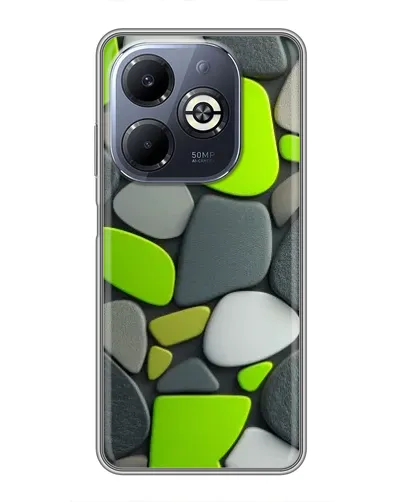 Чехол для Infinix Smart 8 Plus с картинкой «Яркая неоновая галька»