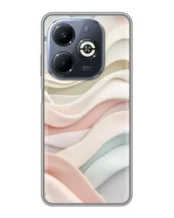 Чехол для Infinix Smart 8 Plus с картинкой «Пастельные нежные волны»