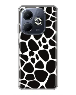 Чехол для Infinix Smart 8 Plus с картинкой «Черно-белый жираф»
