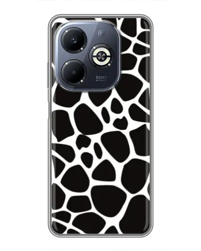 Чехол для Infinix Smart 8 Plus с картинкой «Черно-белый жираф»