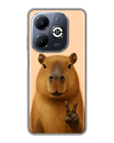 Чохол для Infinix Smart 8 Plus з картинкою «Капібара вікторія» Чохол для Infinix Smart 8 Plus з картинкою «Капібара вікторія»