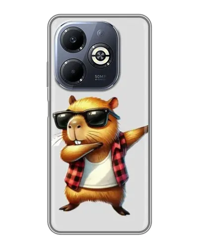 Чохол для Infinix Smart 8 Plus з картинкою «Капібара репер даб» Чохол для Infinix Smart 8 Plus з картинкою «Капібара репер даб»