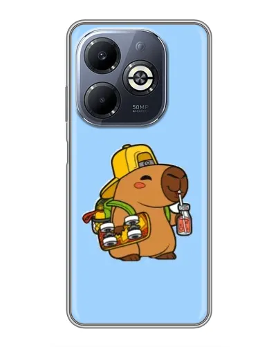 Чохол для Infinix Smart 8 Plus з картинкою «Капібара на скейті» Чохол для Infinix Smart 8 Plus з картинкою «Капібара на скейті»