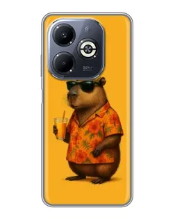 Чохол для Infinix Smart 8 Plus з картинкою «Капібара на відпочинку»