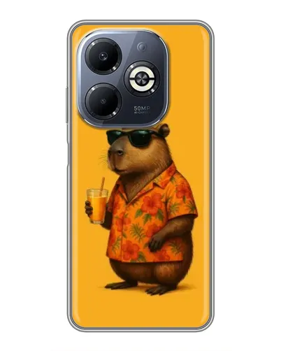 Чохол для Infinix Smart 8 Plus з картинкою «Капібара на відпочинку» Чохол для Infinix Smart 8 Plus з картинкою «Капібара на відпочинку»