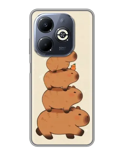 Чохол для Infinix Smart 8 Plus з картинкою «Вежа з капібар» Чохол для Infinix Smart 8 Plus з картинкою «Вежа з капібар»
