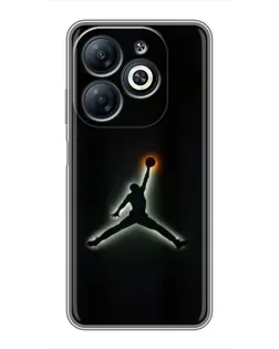 Чехол для Infinix Smart 8 с картинкой «Jordan Gradient Logo»