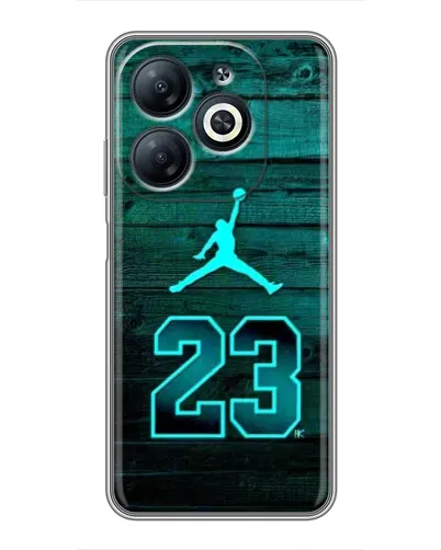 Чехол для Infinix Smart 8 с картинкой «Jordan Cyan 23» Чехол для Infinix Smart 8 с картинкой «Jordan Cyan 23»