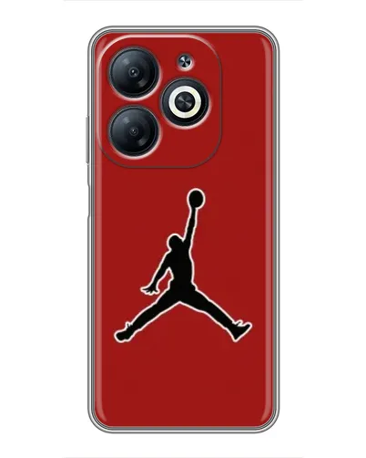 Чехол для Infinix Smart 8 с картинкой «Jordan Red Back» Чехол для Infinix Smart 8 с картинкой «Jordan Red Back»