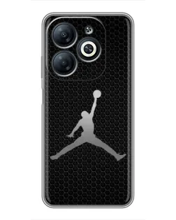 Чехол для Infinix Smart 8 с картинкой «Jordan Dark Carbon»