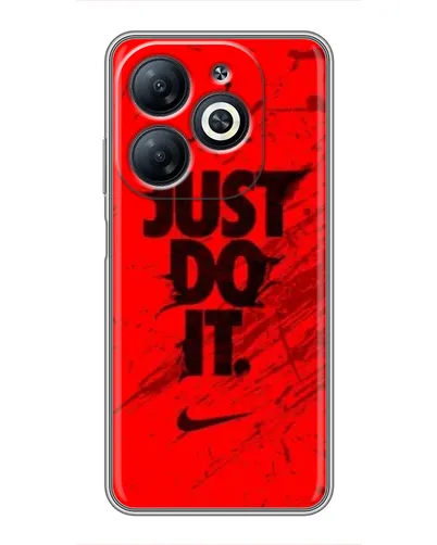 Чехол для Infinix Smart 8 с картинкой «Nike Just Do It» Чехол для Infinix Smart 8 с картинкой «Nike Just Do It»