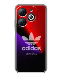 Чехол для Infinix Smart 8 с картинкой «Adidas Red Neon»
