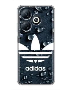 Чехол для Infinix Smart 8 с картинкой «Adidas Trefoil Blue»