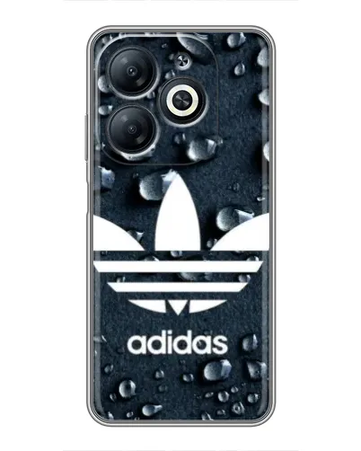 Чехол для Infinix Smart 8 с картинкой «Adidas Trefoil Blue»