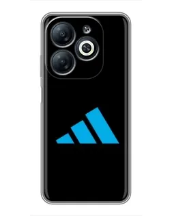 Чехол для Infinix Smart 8 с картинкой «Adidas Cyan Logo»
