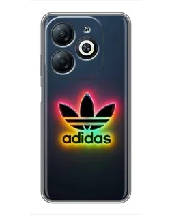 Чехол для Infinix Smart 8 с картинкой «Неоновый Adidas»