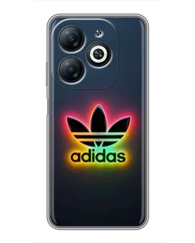 Чехол для Infinix Smart 8 с картинкой «Неоновый Adidas»