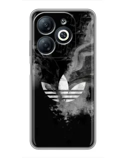 Чехол для Infinix Smart 8 с картинкой «Абстрактный дым Adidas»