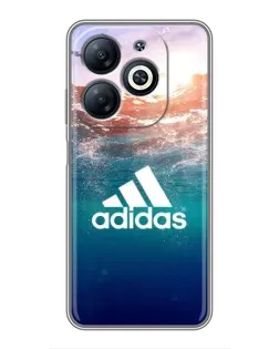 Чехол для Infinix Smart 8 с картинкой «Океанская глубина адидас»