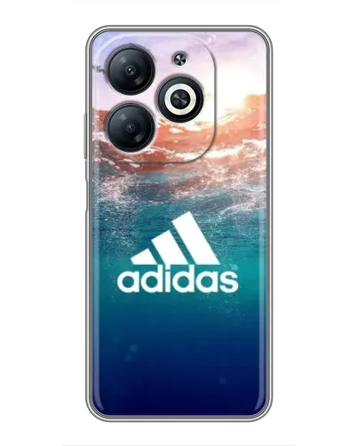Чехол для Infinix Smart 8 с картинкой «Океанская глубина адидас»