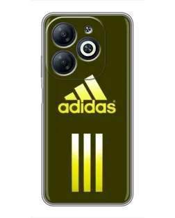 Чехол для Infinix Smart 8 с картинкой «Оливковый градиент Adidas»