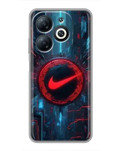 Чехол для Infinix Smart 8 с картинкой «Техногенный стиль Nike»