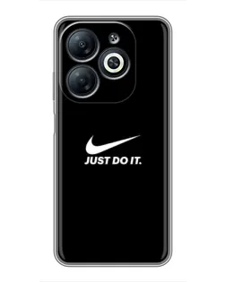 Чехол для Infinix Smart 8 с картинкой «Минимализм от Nike»