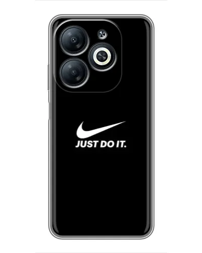 Чехол для Infinix Smart 8 с картинкой «Минимализм от Nike»