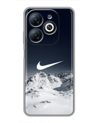 Чехол для Infinix Smart 8 с картинкой «Nike — зимние горы»