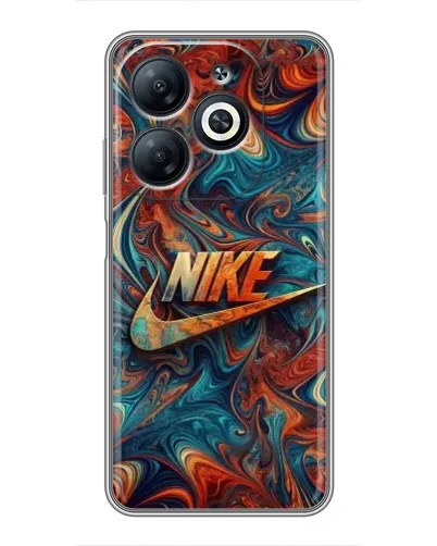 Чехол для Infinix Smart 8 с картинкой «Nike в абстракции»