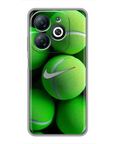 Чехол для Infinix Smart 8 с картинкой «Теннисные мячи Найк»
