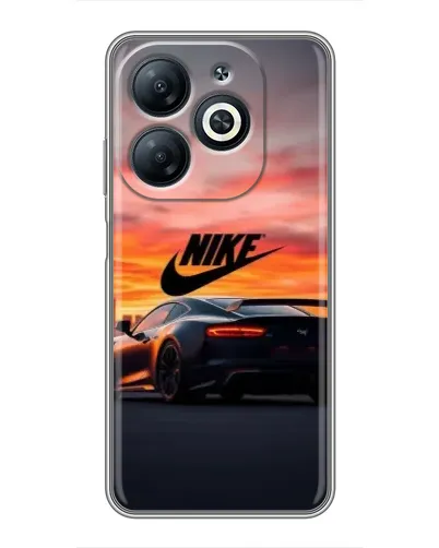 Чехол для Infinix Smart 8 с картинкой «Nike и суперкар»
