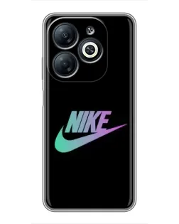 Чехол для Infinix Smart 8 с картинкой «Nike — городская ночь»