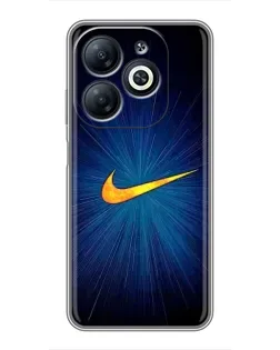 Чехол для Infinix Smart 8 с картинкой «Синий пульс Nike» Чехол для Infinix Smart 8 с картинкой «Синий пульс Nike»
