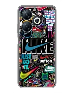 Чехол для Infinix Smart 8 с картинкой «Яркий коллаж Nike» Чехол для Infinix Smart 8 с картинкой «Яркий коллаж Nike»