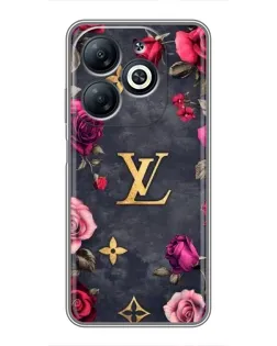Чехол для Infinix Smart 8 с картинкой «Цветочный Louis Vuitton»