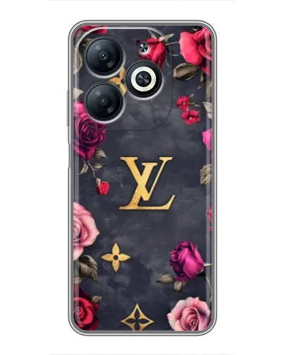 Чехол для Infinix Smart 8 с картинкой «Цветочный Louis Vuitton»