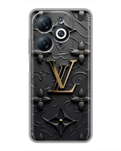 Чехол для Infinix Smart 8 с картинкой «Кожаная текстура LV»
