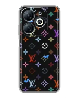 Чехол для Infinix Smart 8 с картинкой «Цветная монограмма LV»