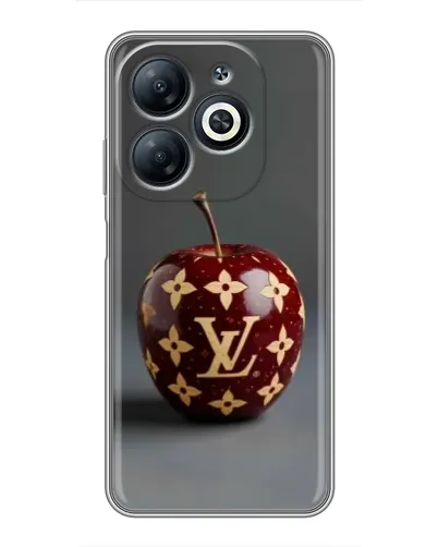Чехол для Infinix Smart 8 с картинкой «Красное яблоко LV»