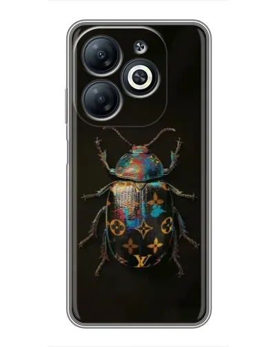 Чехол для Infinix Smart 8 с картинкой «LV — мраморный принт»