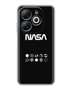 Чехол для Infinix Smart 8 с картинкой «NASA — технический принт»