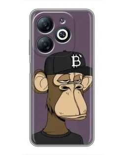 Чехол для Infinix Smart 8 с картинкой «Bored Ape в кепке»