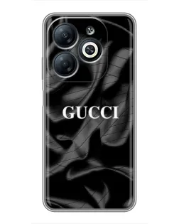 Чехол для Infinix Smart 8 с картинкой «Gucci — шелковые волны»